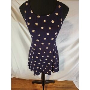 vintage‎ california gold rush mini dress  Size 9 Floral Grunge 90s